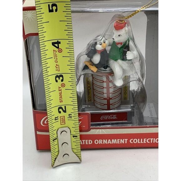Coca Cola Illuminated Ornament Collection NOS - Picture 2 of 9